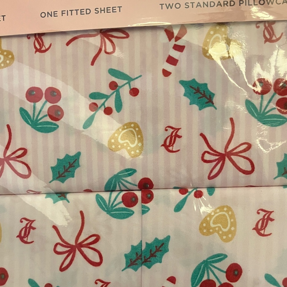 🎀Juicy Couture logo twin sheet set NWT NIP - Picture 3 of 7